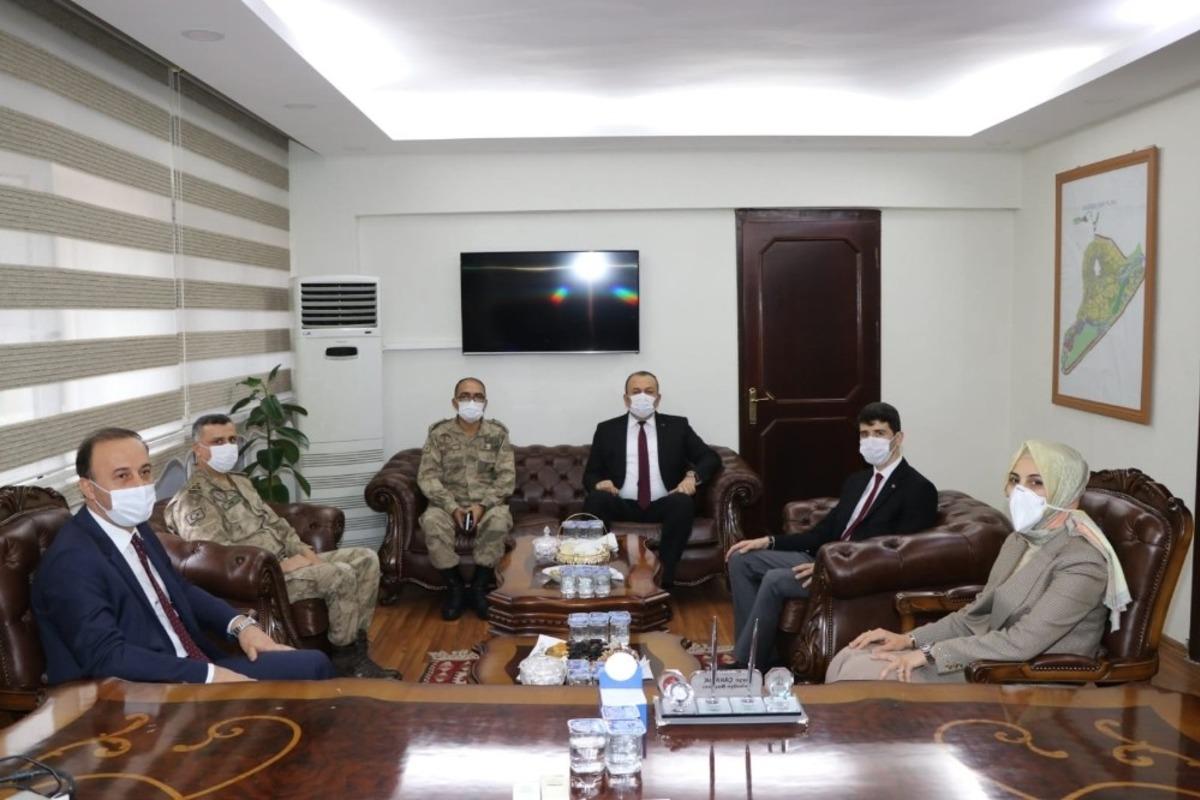 Vali Erin&rsquo;den B&ouml;lge Komutanı T&uuml;mgeneral G&uuml;ney&rsquo;e ziyaret