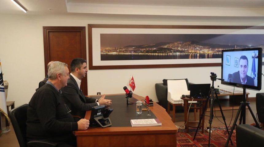 Başkan G&ouml;khan Y&uuml;ksel&rsquo;den, kardeş belediye başkanları ile online g&ouml;r&uuml;şme