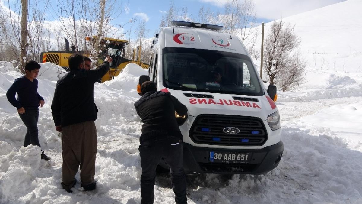 Y&uuml;ksekova&rsquo;da doğum hastası i&ccedil;in seferberlik