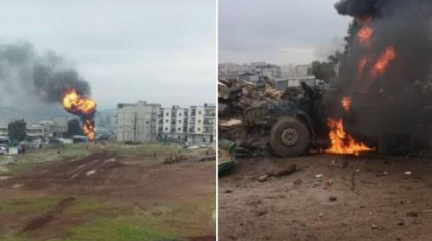 MSB: Afrin'deki bombalı ter&ouml;r saldırısında 5 sivil hayatını kaybetti