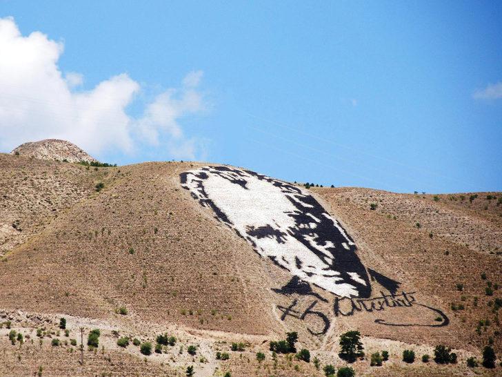 Uzaydan görülen Atatürk portresi! G3