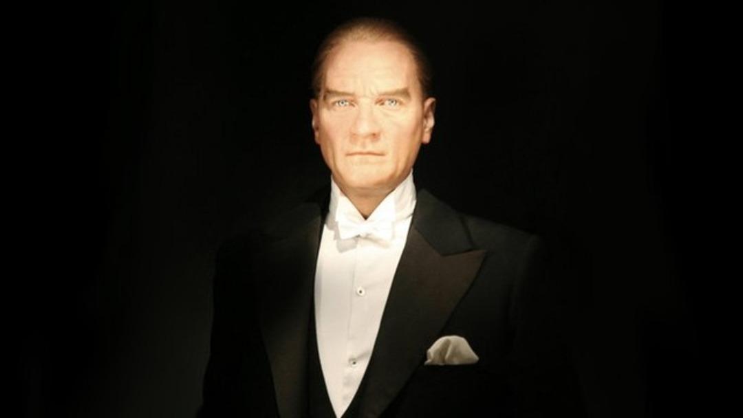 Uzaydan g&ouml;r&uuml;len Atat&uuml;rk portresi!