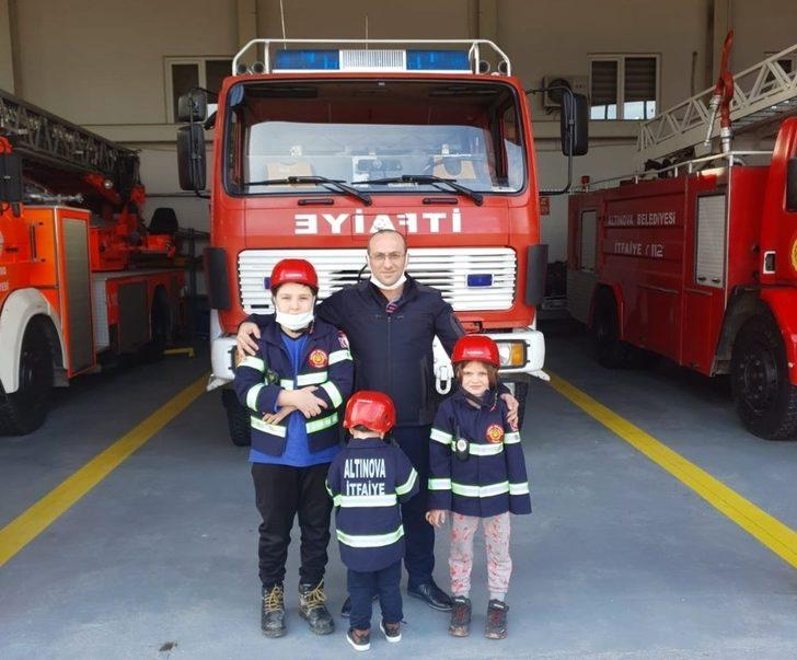 Minik itfaiyeciler iş başında G2