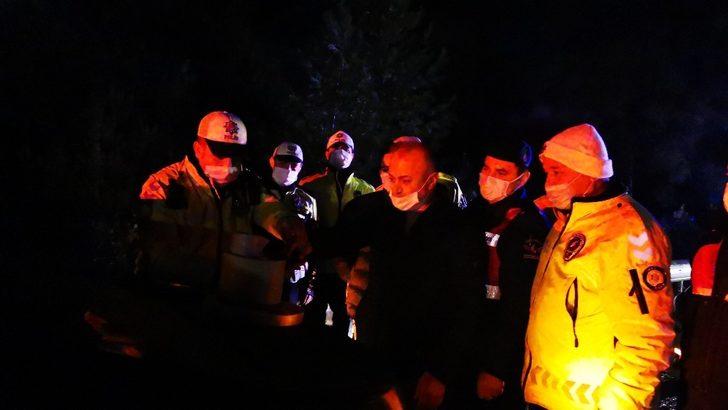 Emniyet Müdürü, doğum günü pastasını heyelan yerinde kesti G5