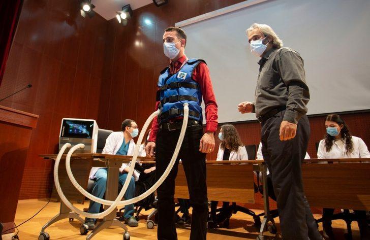 Covid-19 hastaları için Göğüs Duvarı Fizyoterapi cihazı geliştirildi G3