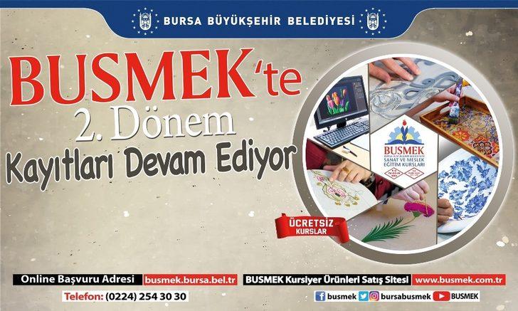 BUSMEK’te 2. dönem kayıtları devam ediyor G1
