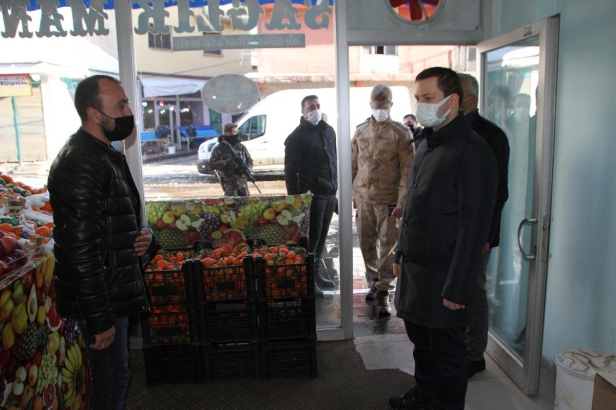 Kaymakam Demirer korona vir&uuml;s denetimi yaptı