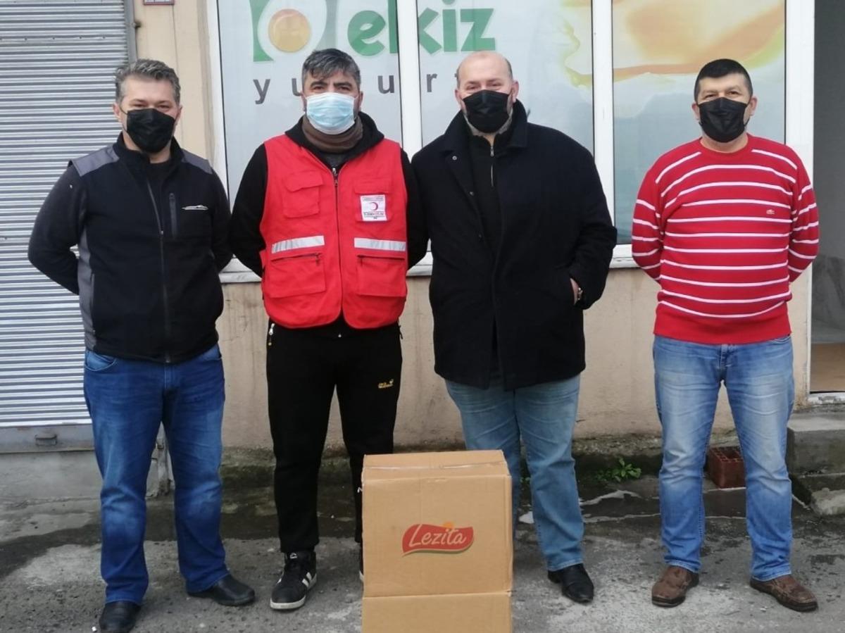 Kızılay ve yardımseverlerden yardım