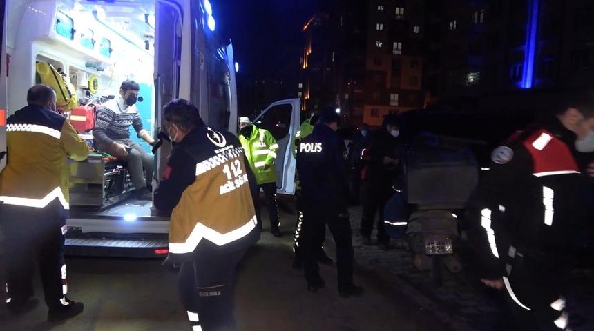 Pizza yetiştirmeye çalışırken kaza yaptı