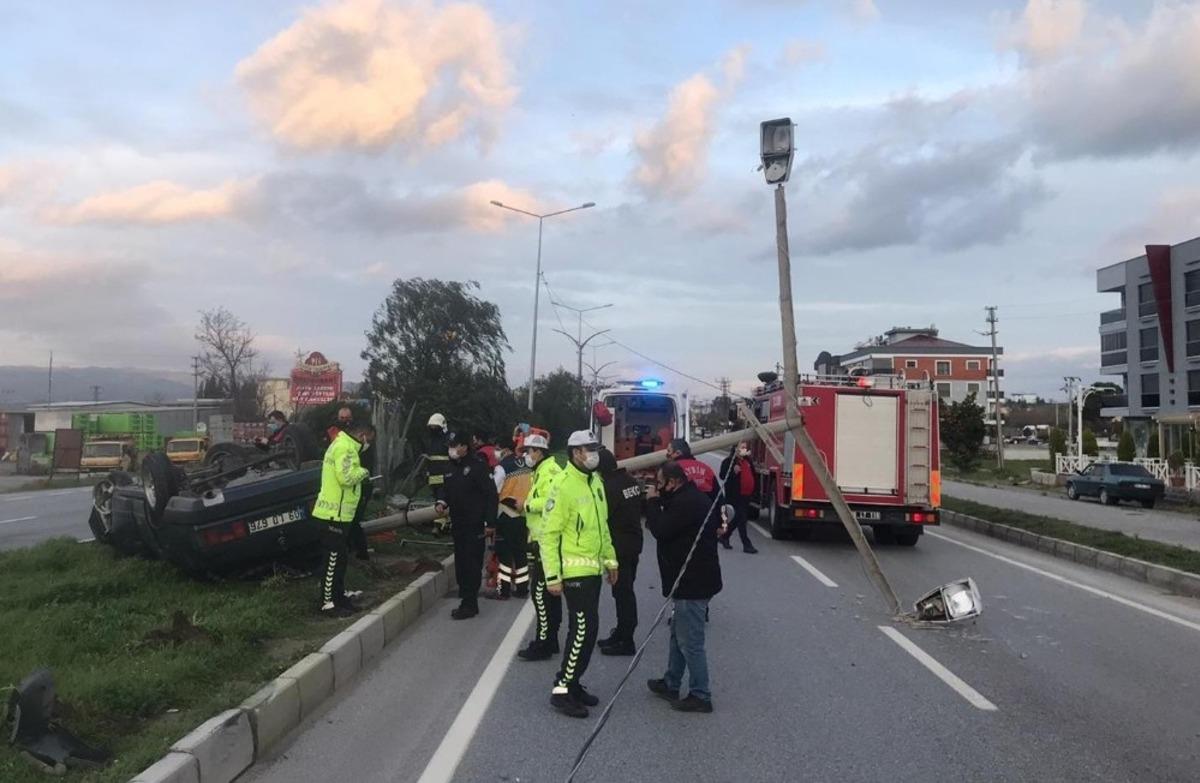 &Ccedil;ine&rsquo;de trafik kazası: 1 yaralı