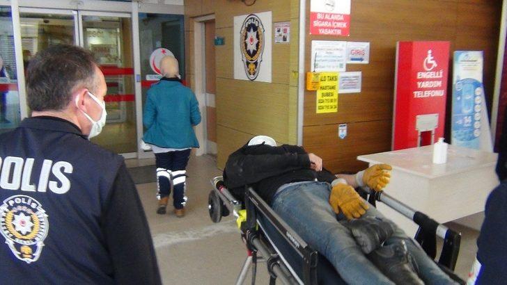 Tırın kapağı genç işçiyi hastanelik etti G3