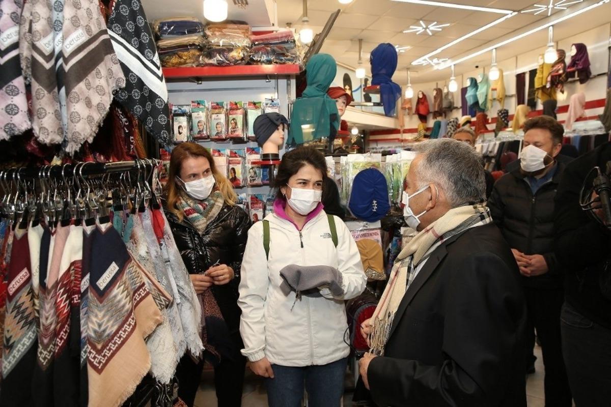 Başkan B&uuml;y&uuml;kkılı&ccedil;&rsquo;tan esnaf ziyareti