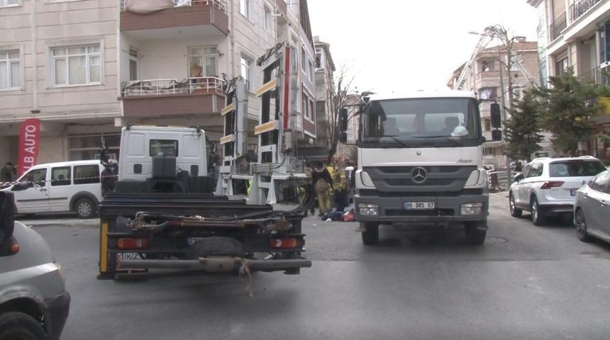 Beton mikserinin çarptığı kadın hayatını kaybetti