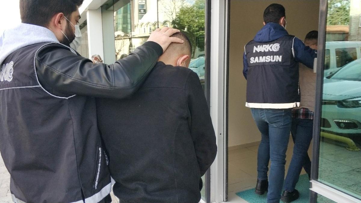 Samsun&rsquo;da uyuşturucu ticaretinden 4 kişi tutuklandı