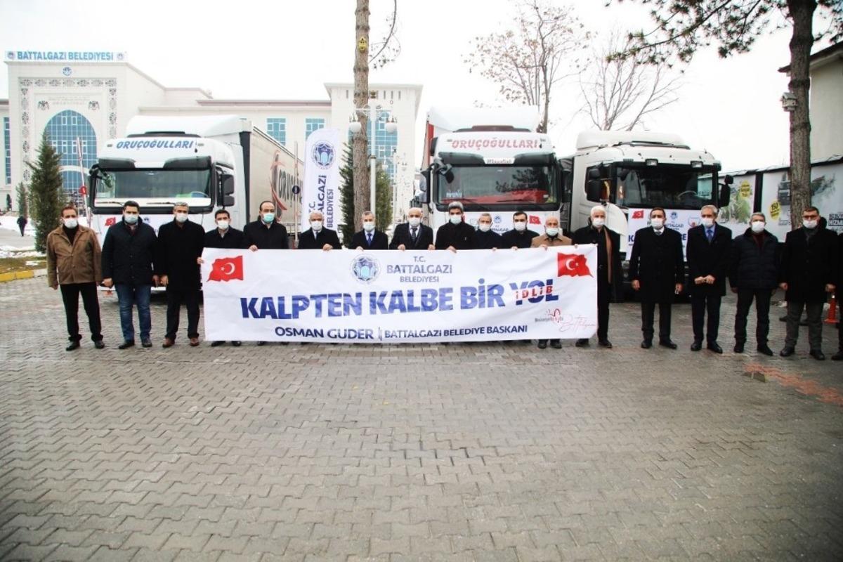 Battalgazi&rsquo;den İdlib&rsquo;e dost eli uzatıldı