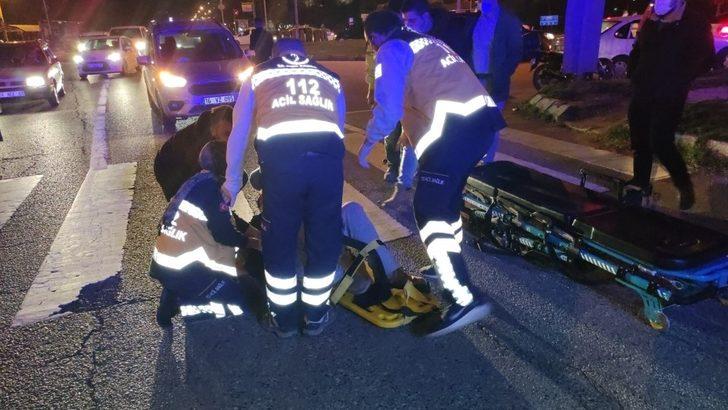 Minibüsün çarptığı genç yaralandı G3