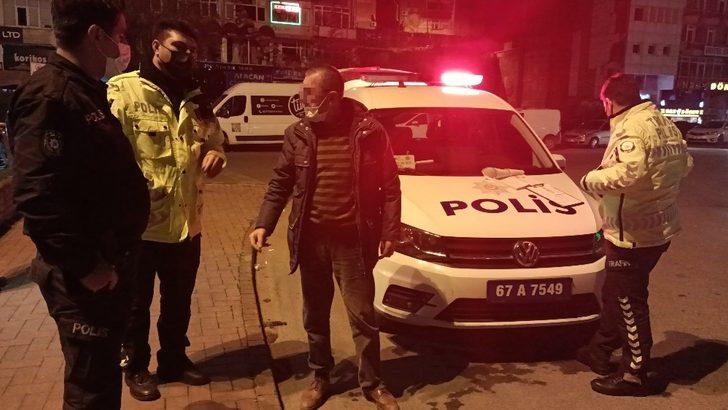 Sokağa çıkma kısıtlamasını ihlal etti, polise tehditler savurdu G5