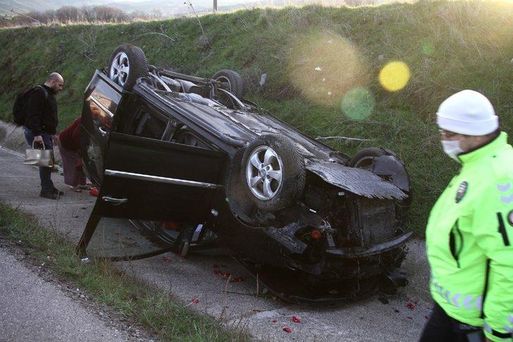 Kız istemeye giderken kaza yaptılar: 2 yaralı G1