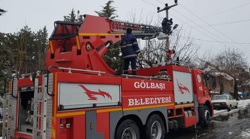 Elektrik arızasında belediye desteği