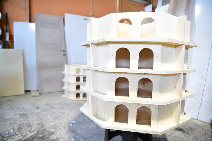 Güvercinler için renkli yuvalar G4