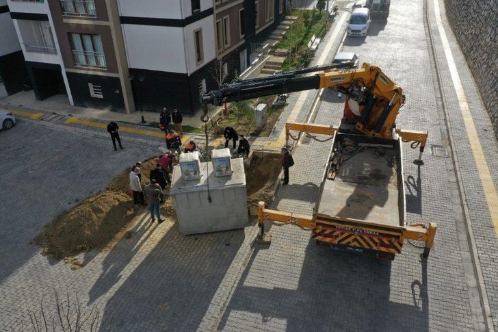 Erbaa’da yeraltı çöp konteynerleri yaygınlaşıyor G2