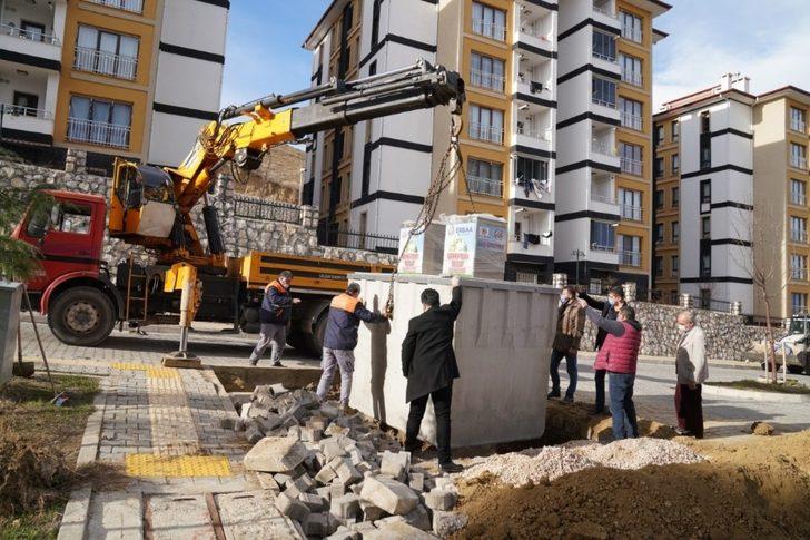 Erbaa’da yeraltı çöp konteynerleri yaygınlaşıyor G3