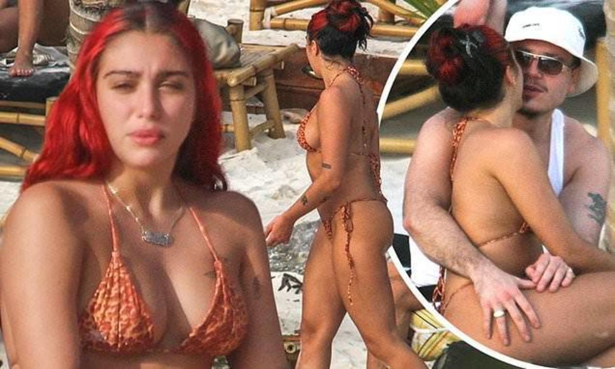 Madonna'nın kızı Lourdes Leon Tulum'da! Bikinisiyle dikkat &ccedil;ekti