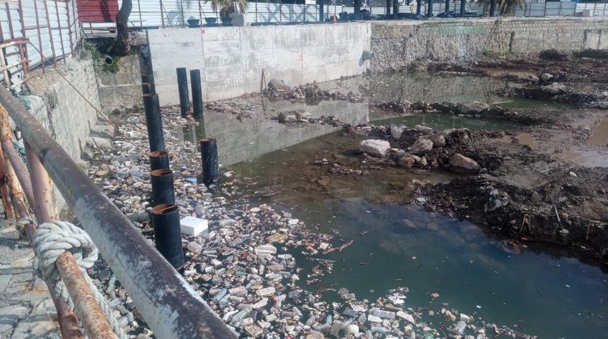 Limandaki görüntü görenleri şaşkına çevirdi