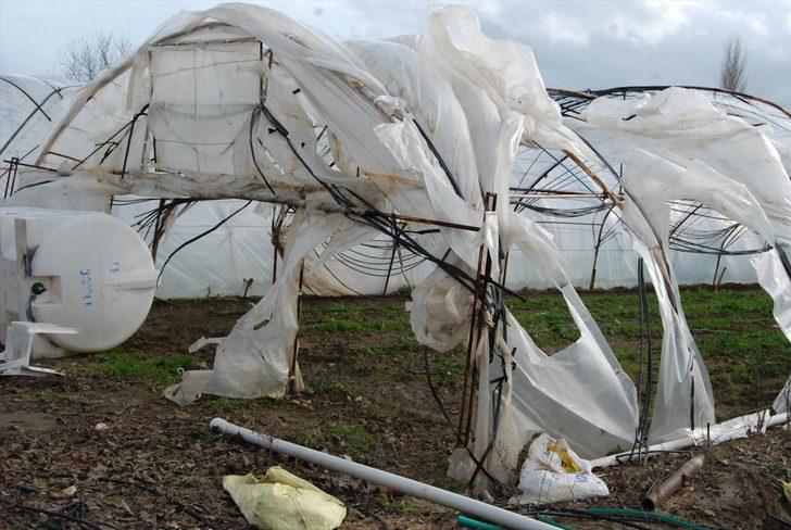 Bayramiç'teki seralar, lodos nedeniyle hasar gördü G1
