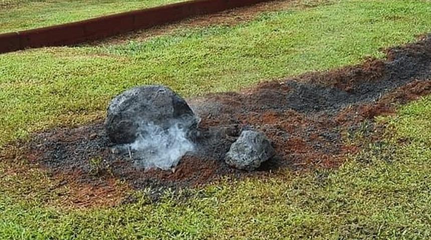 Fen bilimleri ödevini meteor sanıp paniğe kapıldılar!