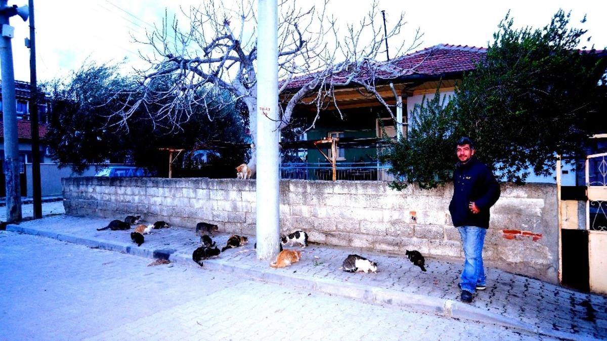 Baba ve oğlunun hayvan sevgisi