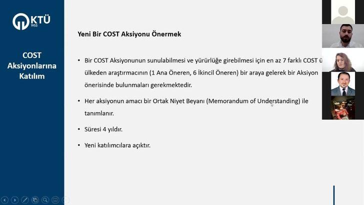 Bartın Üniversitesi’nde COST projeleri eğitimi verildi G4