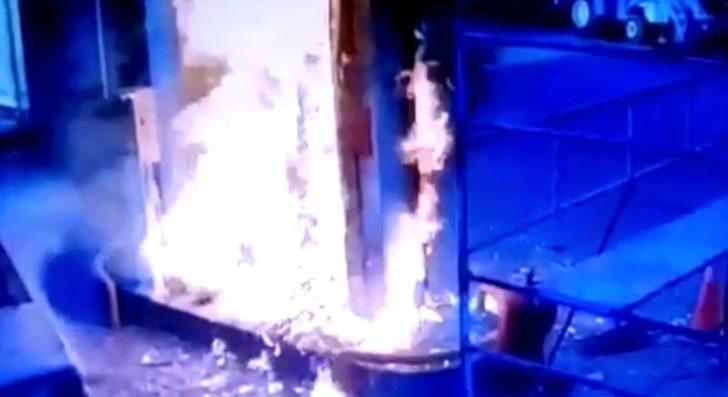 Akaryakıt istasyonunda faciadan dönüldü, o anlar kameraya yansıdı G2