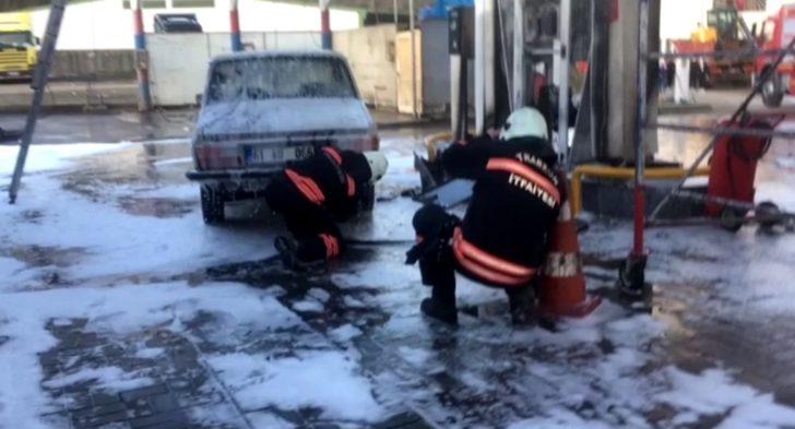 Akaryakıt istasyonunda faciadan dönüldü, o anlar kameraya yansıdı G3