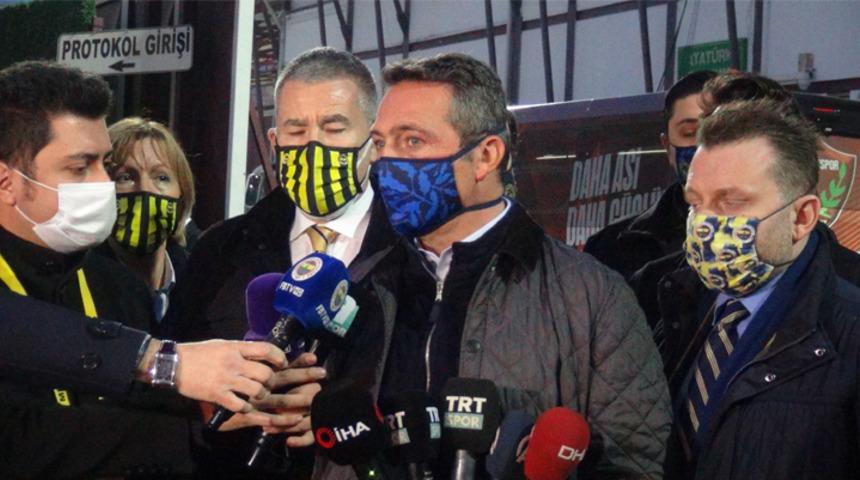 Fenerbah&ccedil;e Başkanı Ali Ko&ccedil;: Ne gaza geldik, ne gaza getirdik