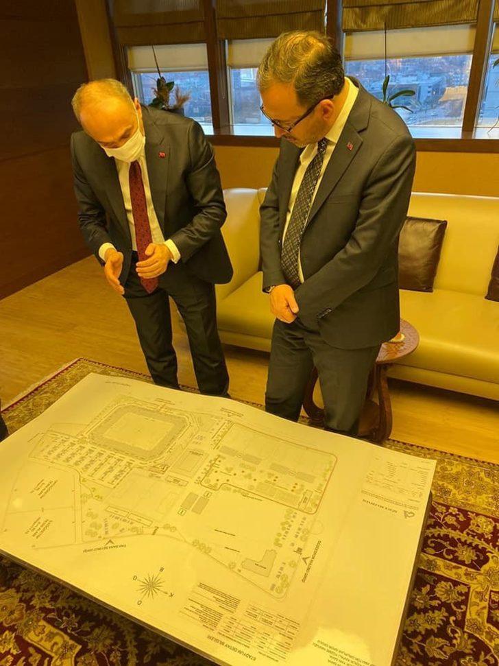 Bakan Kasapoğlu ile spor kompleksi için görüşme sağlandı G3