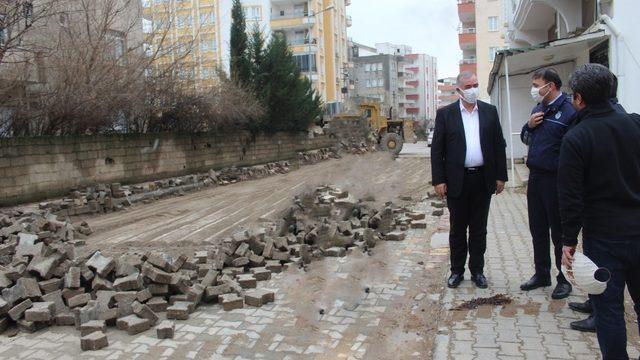 Kahta Belediyesi yol iyileştirme çalışmaları