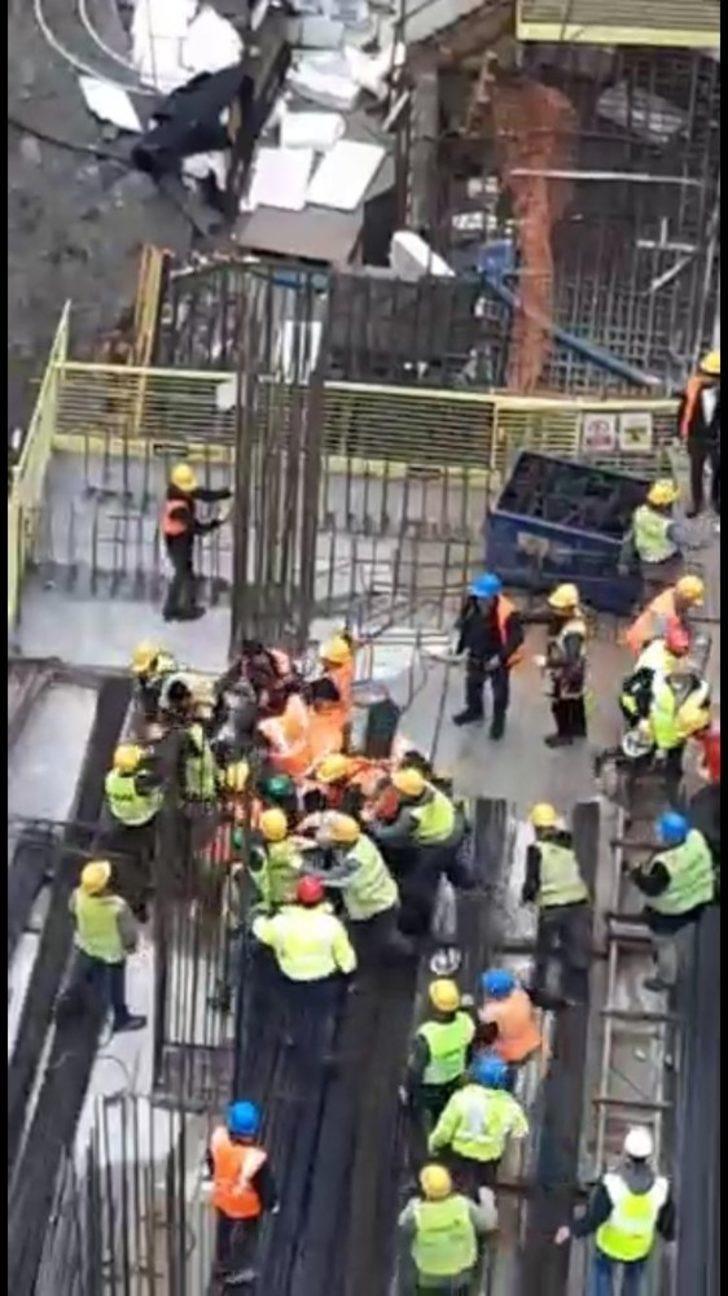 (Özel) Ataşehir’de inşaat işçileri arasındaki meydan dayağı kamerada G2