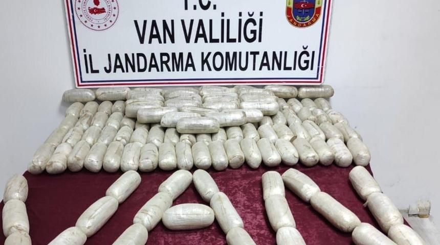 Van’da 68 kilogram eroin ele geçirildi