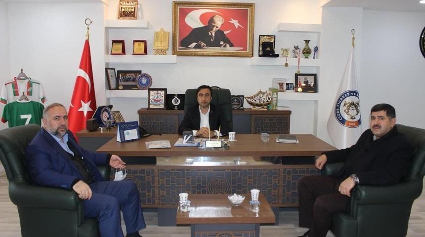 Cizre Müftüsü Baran, TSO Başkanı Sevinç ile görüştü