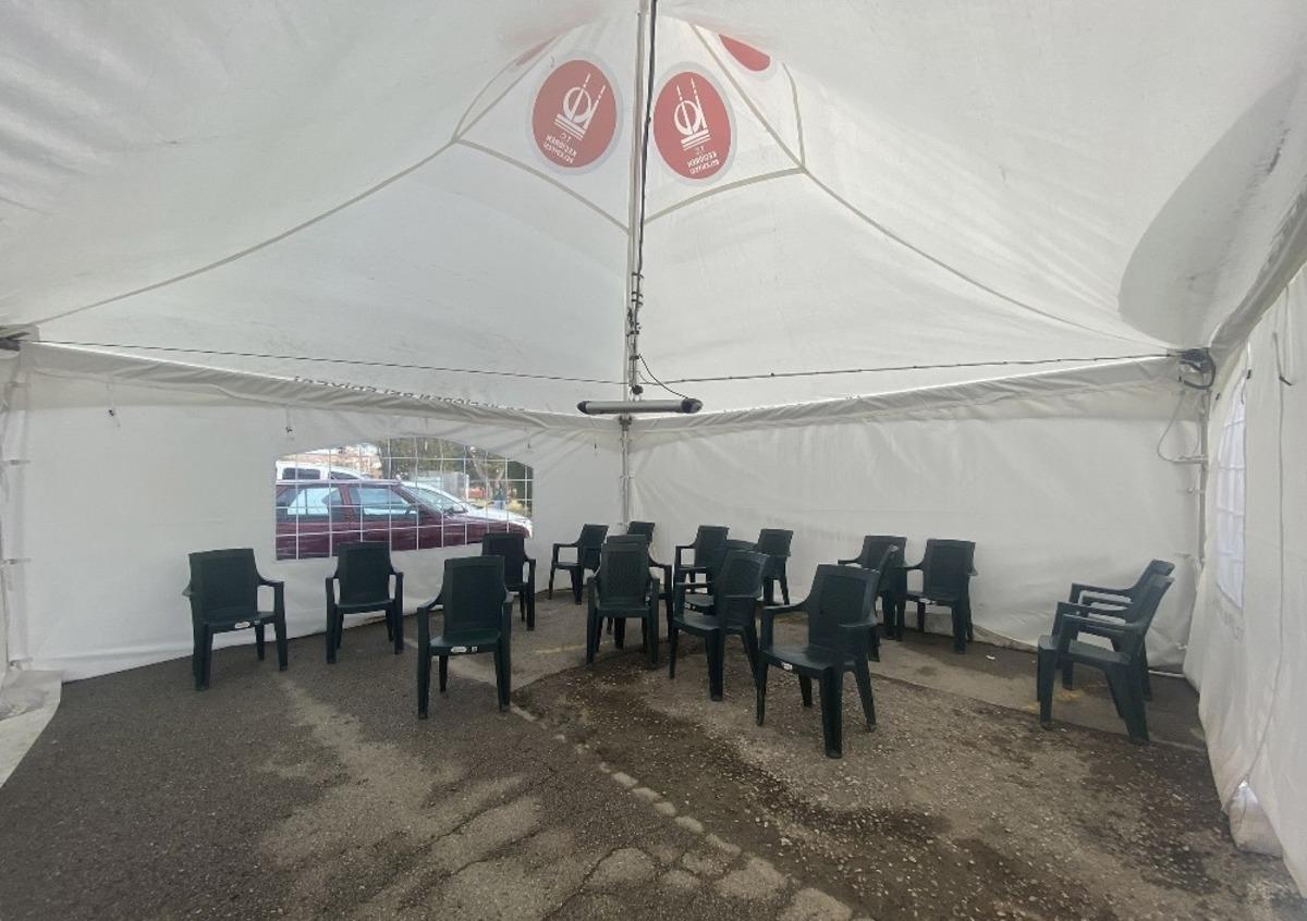 Ke&ccedil;i&ouml;ren Belediyesi&rsquo;nden hastanelere ısıtıcılı bekleme &ccedil;adırı