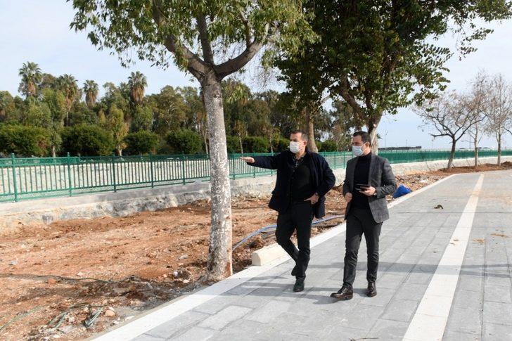 Yenişehirde yürüyüş ve bisiklet yolu çalışmaları sürüyor G3