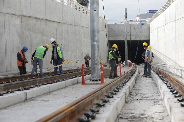 3. Etap Raylı Sistemde Varsak-Müze arası raylarla bağlandı G4