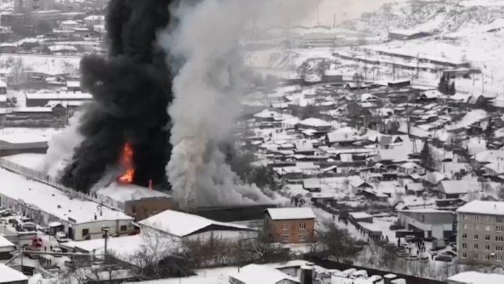 Rusya’da dev fabrika yangını G1