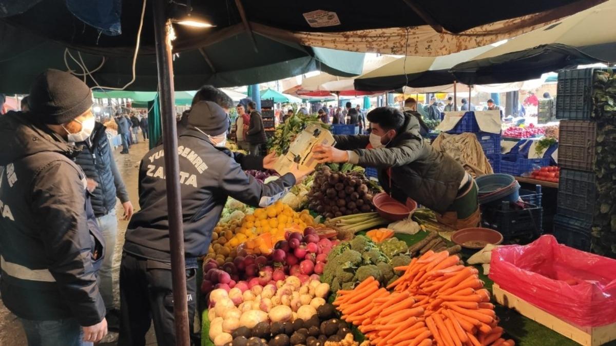 Yunusemre Belediyesi zabıtasından terazi denetimi