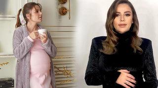 Merve Özbey'den hamilelik pozu