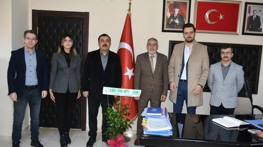 Eğitim Bir-Sen&rsquo;den Başkan Bozkurt&rsquo;a ziyaret