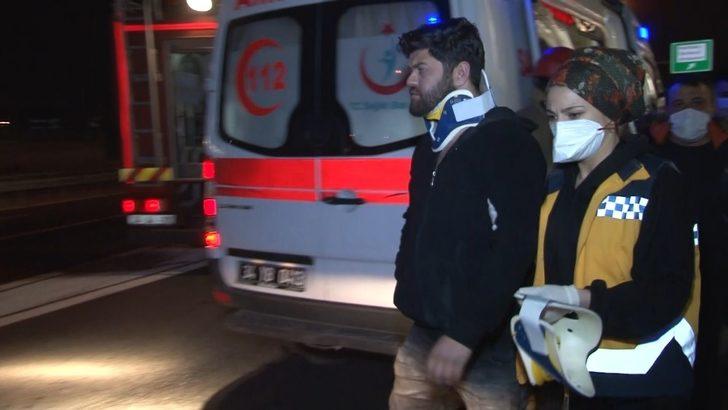 Küçükçekmece’de otomobil bariyerlere ok gibi saplandı: 2 yaralı G3