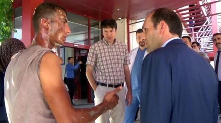 &Ccedil;akmağı &ccedil;akınca araba bomba gibi patladı