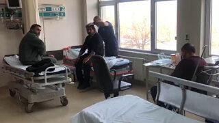 Hastaneye yolcu taşırken hastanelik oldular